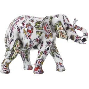 Elefante resina colores grande
