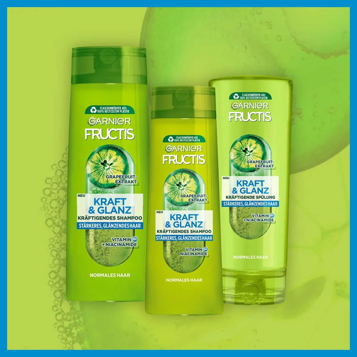 Garnier Fructis - Champú de fuerza y brillo XXL - para un cabello más fuerte y brillante, formato maxi, 1000 ml - Imagen 6