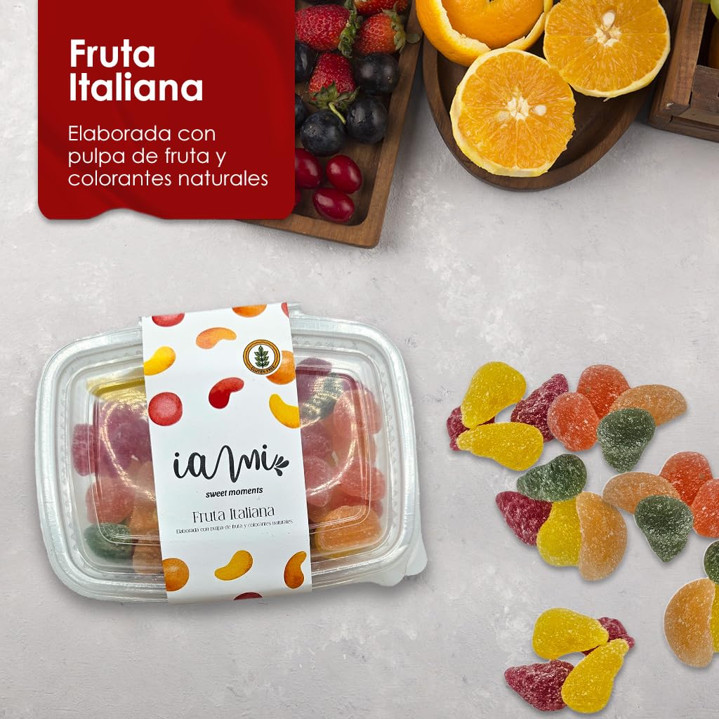 Fruta Italiana - Pack de 500 gr - Sin Gluten - Sabores Surtidos - Elaborada con Pulpa de Fruta - Jalea de Fruta - IAMI - Imagen 3