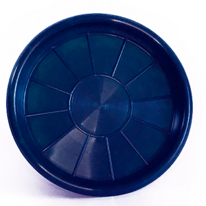 Plato Para Macetero Redondo P19 de Color Azul Petróleo