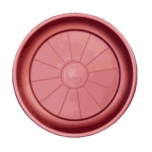 Plato Para Macetero Redondo P19 de Color Cobre
