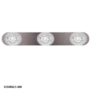 REGLETA «ROSE» 3L ALUM.MARRON 4000K 18W 1710LM